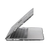 MacBook Air Kılıf 13 inç | A1369 A1466 Uyumlu | Deri Kaplama Mermer Desenli Sert Kapak | Darbeye Dayanıklı - 7