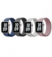 Apple Watch 38mm Kordon Wiwu Sport Loop Hasır Kordon - 3