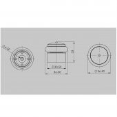 Metali Kapı Yer Tamponu Stoper Şeffaf 2 li Set - 3