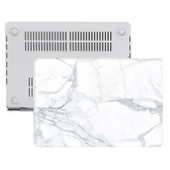 Macbook Air Kılıf 13 inç Mermer06NL (Eski USB'li Model 2010-2017) A1369 A1466 ile Uyumlu thumbnail 4