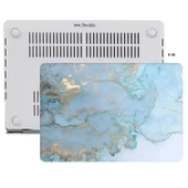 Macbook Air Kılıf 13 inç Mermer06NL (Eski USB'li Model 2010-2017) A1369 A1466 ile Uyumlu - 4