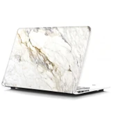 Macbook Air Kılıf 13 inç Mermer08NL (Eski USB'li Model 2010-2017) A1369 A1466 ile Uyumlu thumbnail 1