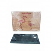 Flamingo Desenli Ahşap Fotoğraf Albümü Dekoratif Hediyelik - 1