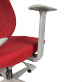 Goldsit Piccolo Çalışma Koltuğu 500 GP - Gri Plastik (Kırmızı Kumaş) - 6