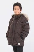 Natural Kürklü Erkek Çocuk Kaban 51237 - 9