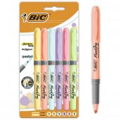 Bic Fosforlu Kalem Grıp Pastel 6 LI 992561 - 1