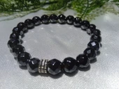 Faset Kesim Hematit Doğal Taşlı Bileklik - 2