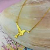 Vaoov 925 Ayar Gümüş Sinek Kuşu Kolye thumbnail 8