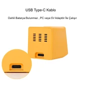 HyMark Akıllı Mini Hava Durumu İstasyonu 1.54 inç LED LCD 28x28mm Dijital Ekran WiFi Saat Sıcaklık Nem thumbnail 6