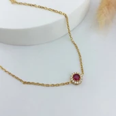 925 Ayar Gümüş Pembe ve Beyaz Taşlı Zarif Bileklik thumbnail 8