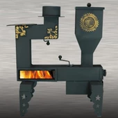 Etinova Pelet Soba M001 Mini Pelet Sobası Desenli Model - 2