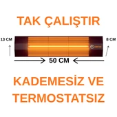 SUNSTAR HALOJEN SOBA İNFRARED ISITICI 1800W thumbnail 2