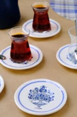 Tabak Evi Fulya Antik Çay Bardak Takımı 6 Kişilik 12 Parça - 3