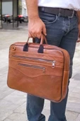 Lederax Hakiki Deri Evrak Portföy 15.6 inç Laptop Çantası LD336 thumbnail 3