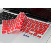 MacBook Air Pro Klavye Koruyucu Türkçe Q Baskılı US Klavye Uyumlu Silikon Kapak - 8