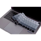 Macbook Air 13inç Klavye Koruyucu TouchID'li (Türkçe Q) A1932 Modeli ile Uyumlu Ombre (2018-2019) - 4