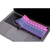 Macbook Air 13inç Klavye Koruyucu TouchID'li (Türkçe Q) A1932 Modeli ile Uyumlu Ombre (2018-2019) - 3
