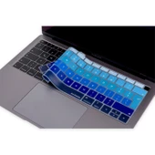 Macbook Air 13inç Klavye Koruyucu (UK-EU İngilizce) Ombre TouchID'li A1932 ile Uyumlu thumbnail 2