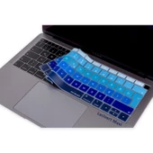Macbook Air 13inç Klavye Koruyucu TouchID'li (Türkçe Q) A1932 Modeli ile Uyumlu Ombre (2018-2019) - 5
