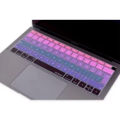 Macbook Air 13inç Klavye Koruyucu (UK-EU İngilizce) Ombre TouchID'li A1932 ile Uyumlu - 5