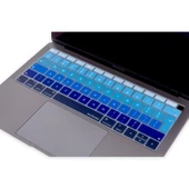 Macbook Air 13inç Klavye Koruyucu (UK-EU İngilizce) Ombre TouchID'li A1932 ile Uyumlu - 4