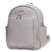 M&Y Dust Deri Anne Bebek Bakım Sırt Çantası 7130 Gri - 1
