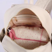 M&Y Dust Deri Anne Bebek Bakım Sırt Çantası 7130 Krem - 4