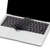 Laptop Macbook Air 13inç Klavye Koruyucu (US-ABD İngilizce) TouchID'li A1932 ile Uyumlu - 1