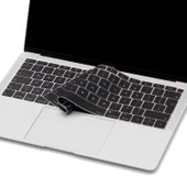 Laptop Macbook Air 13inç Klavye Koruyucu (UK-EU İngilizce) TouchID'li A1932 ile Uyumlu thumbnail 3