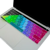 MacBook Pro Touch Bar Türkçe Q Klavye Koruyucu Silikon İnce Yıkanabilir 13 ve 15 inç Uyumlu thumbnail 1