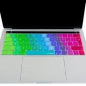 MacBook Pro Klavye Koruyucu Silikon UK İngilizce İnce Yıkanabilir Touch Bar 13-15 inç Ters L Enter thumbnail 3