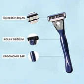 Dynamo 3 Bıçaklı Sistem Erkek Tıraş Bıçağı ve 4 Adet Yedek Kartuş thumbnail 2