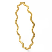 RimaGold 22 Ayar 12 Gram Ajda Dalgalı Simli Bilezik - 1