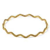 RimaGold 22 Ayar 12 Gram Ajda Dalgalı Simli Bilezik - 3