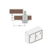 Basmalı Çekmece Kapak Kilidi 22mm - 2