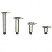 Gürçay Paslanmaz Metal Mobilya Dolap Ayağı 32mm (4 Adet) - 1