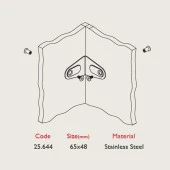 Gürçay Paslanmaz Kabin Mobilya Bağlantısı L - 2
