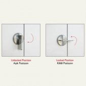 Gürçay Kabin Mandalı Paslanmaz Düz - 5