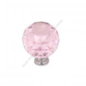 Gürçay Kristal Kulp 30mm Pembe (2 Adet) - 1