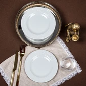 GÜRAL PORSELEN Bahar Dalı 6 Adet 16 Cm Tatlı Tabağı - 4