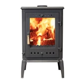 Volkan V-04 Üç Camlı Döküm Şömine Soba thumbnail 1