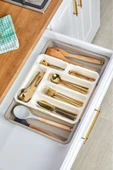 Cooker Çift Taraflı Genişletilir Kayar Kızaklı Pratik Çekmece İçi Lüx Kaşıklık Organizer - CKR3362 - 2