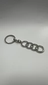 AUDİ Halka Metal Anahtarlık Araba Anahtarlığı - 1