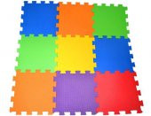 Matrax Oyuncak Polimat 33x33cm  9mm Düz (Renkli) - 1