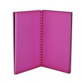 Sevimli Kız Spiralli Sert Kapaklı Pembe Defter - 2