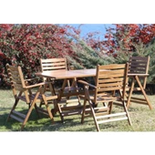 Madrid İstanbul Bahçe Balkon Takımı: 80x140 Masa + 4 Sandalye Katlanır Set thumbnail 3