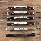 Gürçay Plastik Ahşap Desenli Çekmece Dolap Kapak Kulpu PAL 96mm (2 Adet) - 1