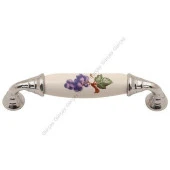 Gürçay Sude Porselen Kulp Krom Üzümlü 96mm (2 Adet) thumbnail 1