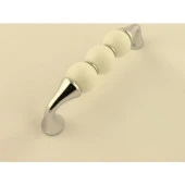 İris Porselen Kulp Beyaz Krom 96mm (2 Adet) thumbnail 1