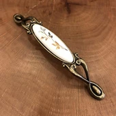 Narin Porselen Antik Çekmece Kapak Kulpu - 2 Adet - 8